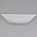 A CAC MAJ-B9 Majesty European Bone China square bowl on a white surface with a gray background.