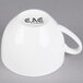 A white CAC bone china cup with a handle and black text that says "Dad"