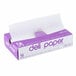 A purple and white box of Durable Packaging deli sheets with a white label.