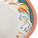 A close up of a GET Bella Fresco melamine bowl with a colorful design.