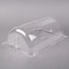 A clear polycarbonate cover for a Polyweave basket.