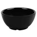 A black GET Elegance melamine bowl.