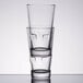 Two Libbey stackable cooler glasses on a white background.