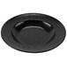 A black GET Etchedware melamine bowl with a textured surface.