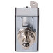 A close-up of the Avantco metal toggle switch with a silver knob.