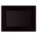 A black rectangular tray with a wide black border.
