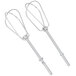 KitchenAid stainless steel turbo beater attachments with handles.
