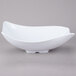 A white GET San Michele Flare Bowl with a curved edge.