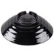 A black GET Milano melamine bowl with a lid on top.