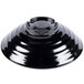 A black GET Milano melamine bowl with a lid.