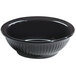 A black GET Geneva bowl with a rim.