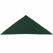 A triangle shaped hunter green chef neckerchief.