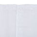 A white Oxford 100% polyester shower curtain with a sheer voile window.