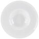 A CAC Paris bone white porcelain soup bowl with a circular center on a white background.