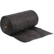 A roll of black material.