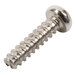 A close-up of a silver Waring screw.