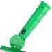 A Unger green plastic SwivelStrip T-Bar handle with a black button.