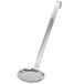 A Vollrath stainless steel skimmer with a long handle.
