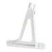 A white plastic Cambro Camshelving replacement bracket.