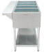 A stainless steel Eagle Group open well food warmer on a counter.