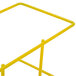 A yellow metal Noble Products wire binder rack on a white background.