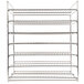 A silver metal Hatco multi-purpose display rack with seven shelves.