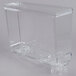 A clear plastic Cecilware beverage dispenser bowl with a clear lid.