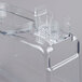 A clear plastic Cecilware refrigerated beverage dispenser bowl with a clear lid.