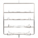 A metal Hatco display rack with four shelves.