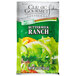 A Classic Gourmet Fat Free Ranch Dressing portion packet with green and white packaging.