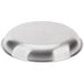 An American Metalcraft stainless steel seafood tray with a white background.