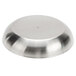 An American Metalcraft stainless steel seafood tray with two round holes.