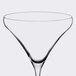 A Spiegelau Willsberger martini glass with a clear curved rim.