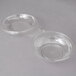 Two Polar Pak clear plastic bowls with lids.