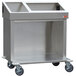 A Steril-Sil stainless steel cart with 1 E1 insert and 3 compartments.
