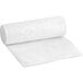 A roll of white plastic Lavex janitorial can liners.
