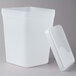 A white rectangular container with a lid.