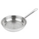 A Vollrath stainless steel fry pan with a handle.
