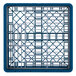 A blue Vollrath Plate Crate with metal grids.