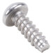 A close-up of a silver Vollrath screw.