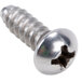 A close-up of a metal screw with a Vollrath screw head.