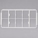 A white plastic rectangular divider with 10 compartments.