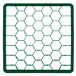 A Vollrath Traex green grid extender with hexagons.