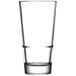 A clear Libbey stacking pub glass.