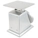 A Taylor heavy duty mechanical portion scale with a square silver top and black handle.