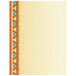 An 8 1/2" x 11" white Menu Paper with a yellow border and Southwest themed triangle pattern.