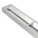 A rectangular stainless steel APW Wyott food warmer strip with a handle.