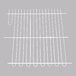 A white wire grid on a grey background.