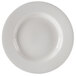 A CAC ivory china pasta bowl with a rolled edge and white border.