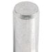 A metal cylinder with a round top, a metal pole, and a metal cylinder with a round top.